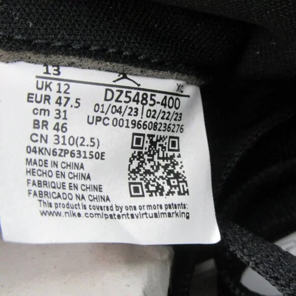 Air Jordan 1 Retro High OG UNC Men' Size 13 University Blue Black NEW - Picture 11 of 15